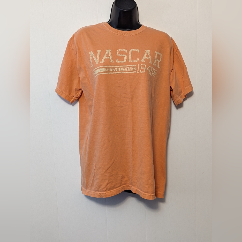 Women's Vintage Nascar T-Shirt Size Medium Peach Color